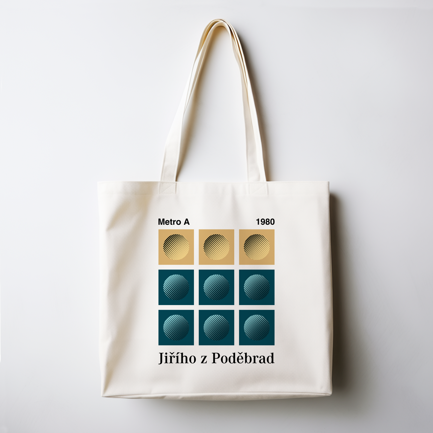 Plátěná taška Metro Jiřího z Poděbrad