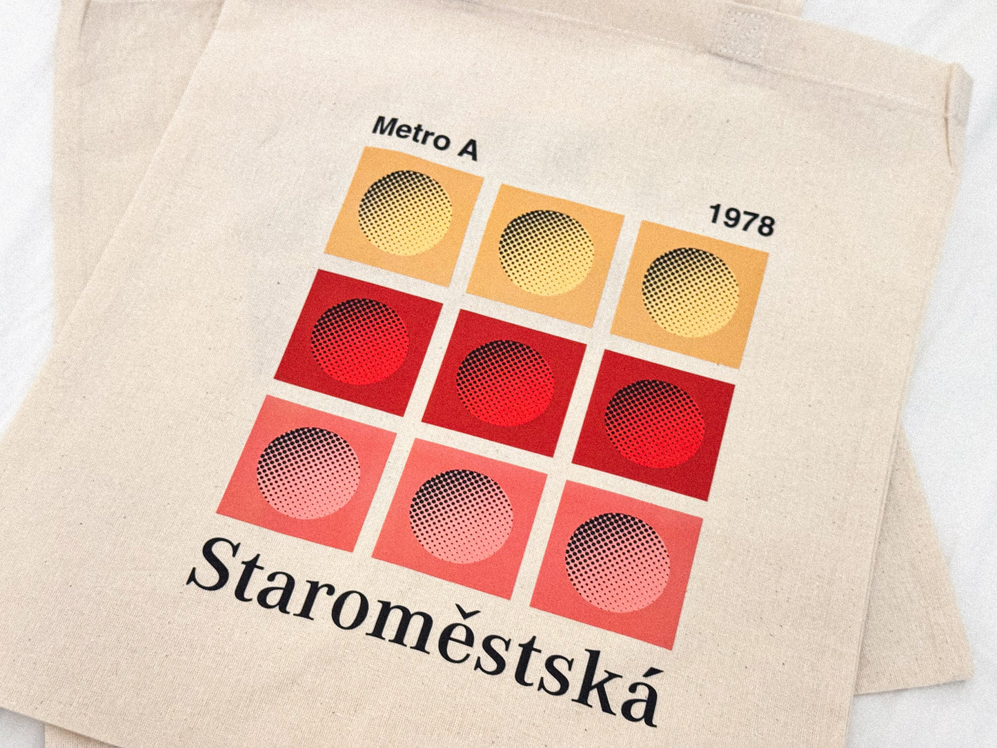 Plátěná taška Metro Staroměstská